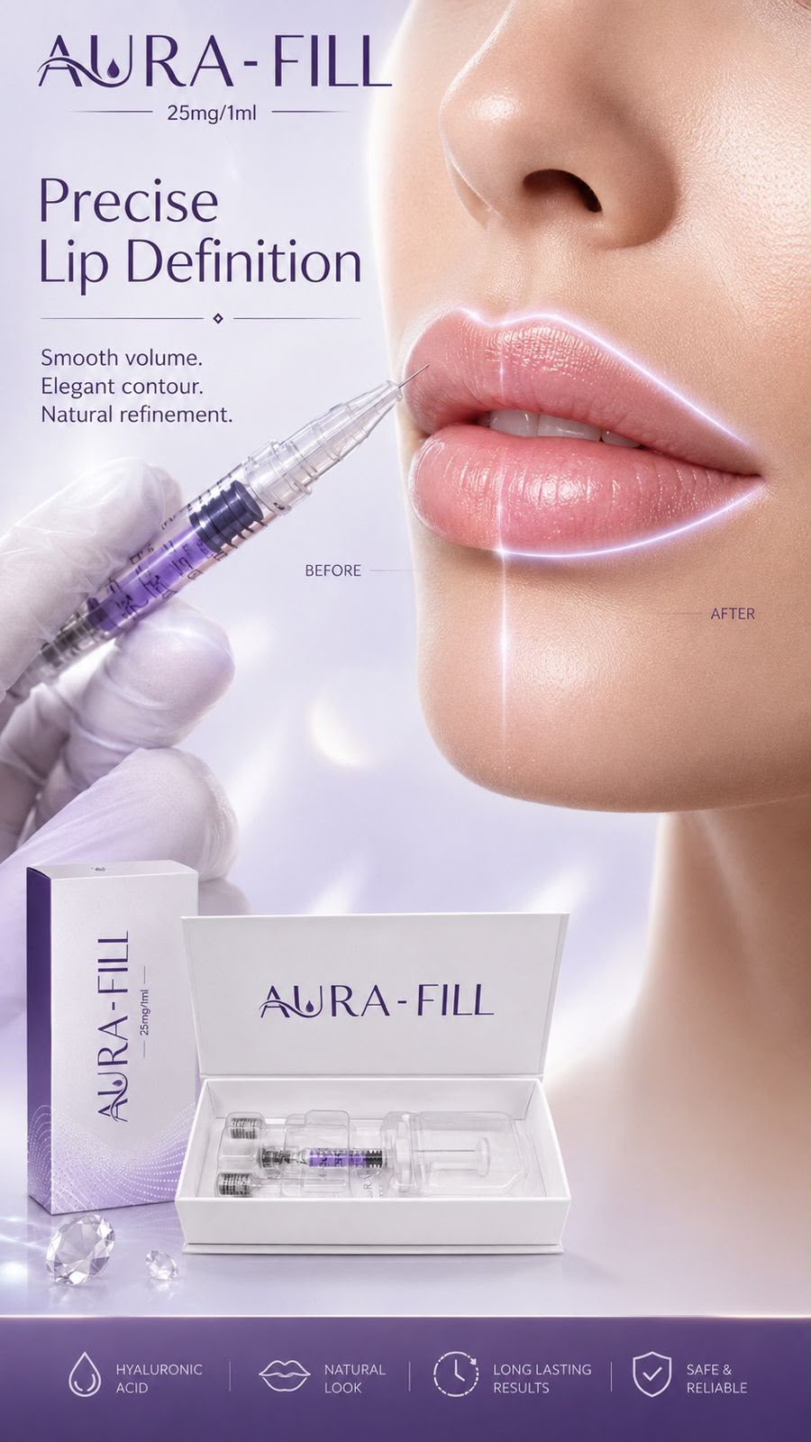 AURA-FILL Lips 25 mg/ml